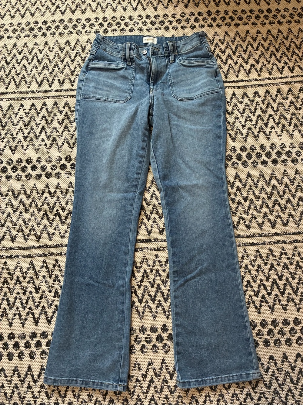 Maurices Women's Midwash Blue Flare Jeans